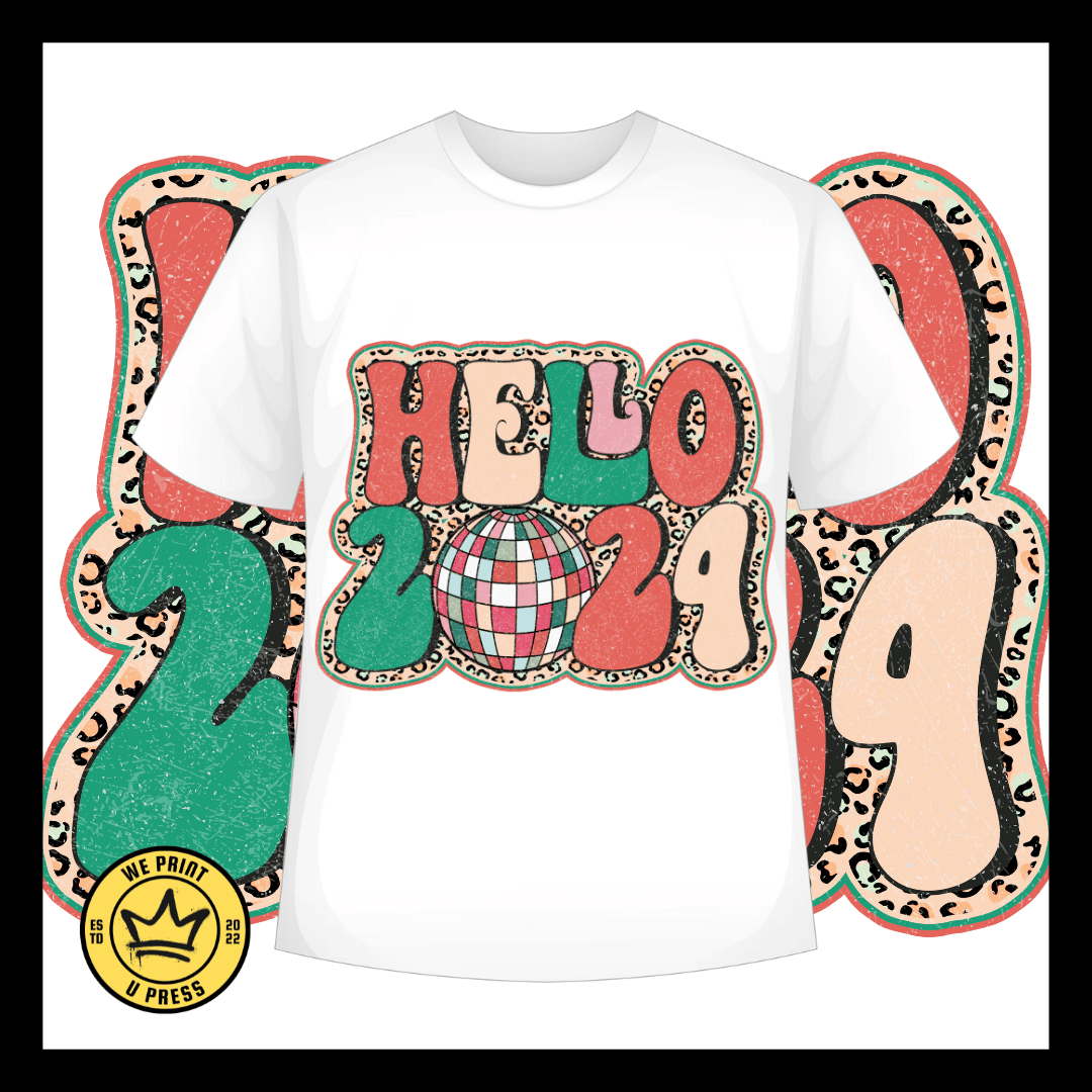 Hello 2024 Christmas - DTF Transfer