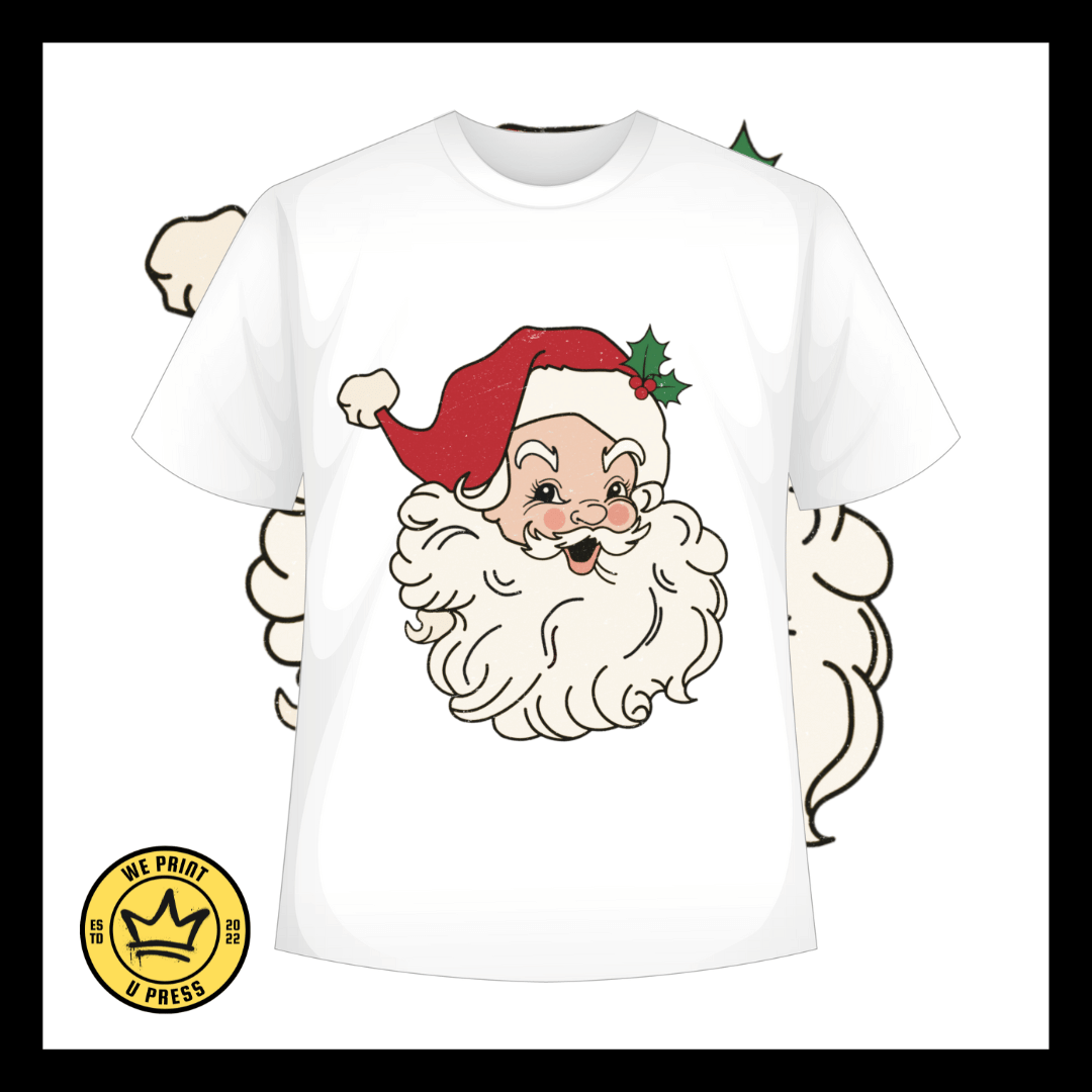 Santa Head Christmas - DTF Transfer